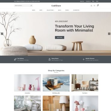 Pottery & Ceramic Store Elementor WooCommerce WordPress Theme Responsive