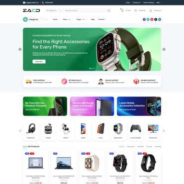 Responsive Mobile and Accessories WordPress WooCommerce Theme