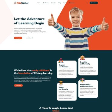 Responsive Kindergarten and Kid Care Education WordPress Theme