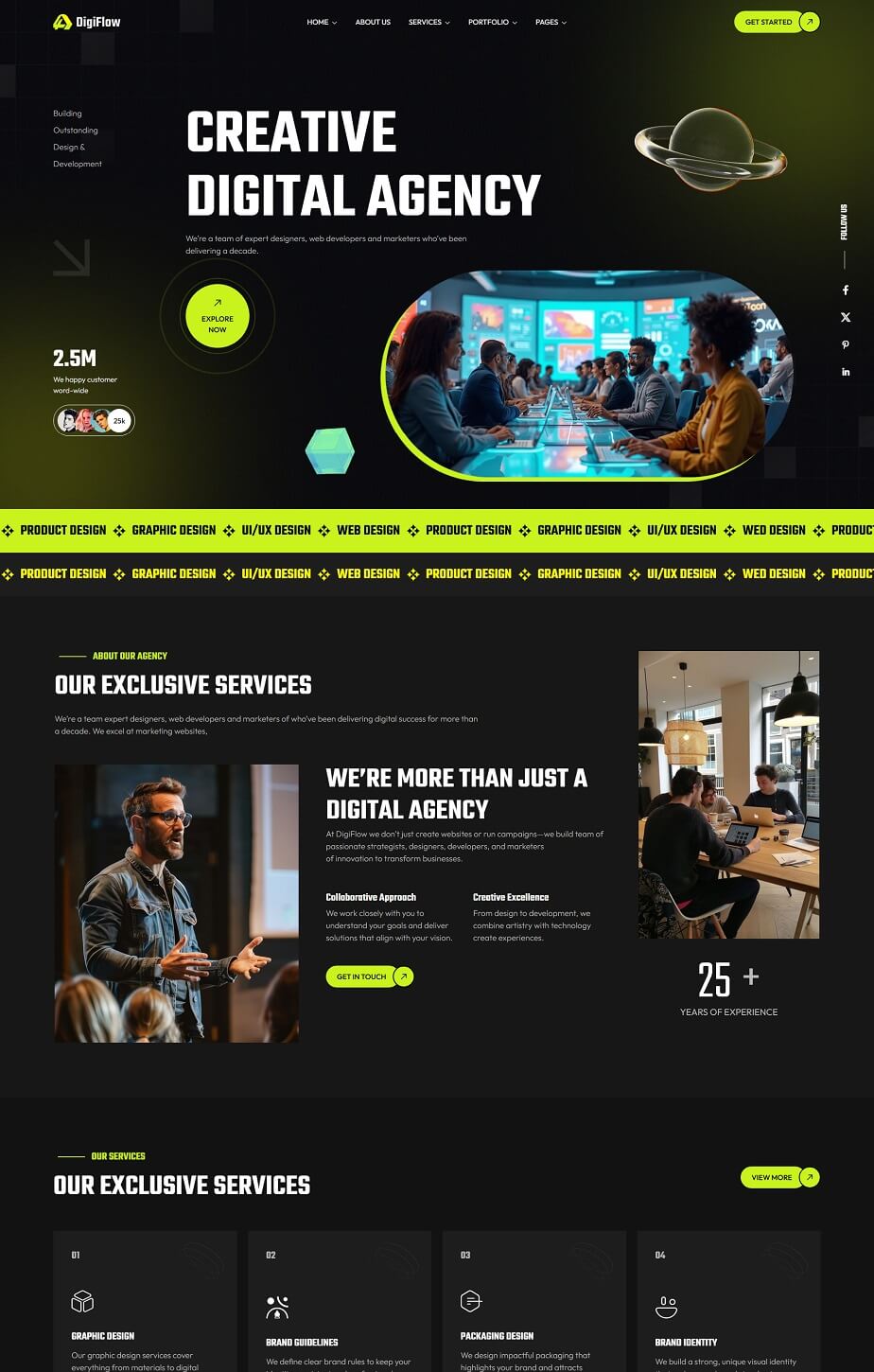 Responsive Digital Agency WordPress Theme