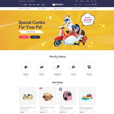 Pets Store and Animals Magento Theme