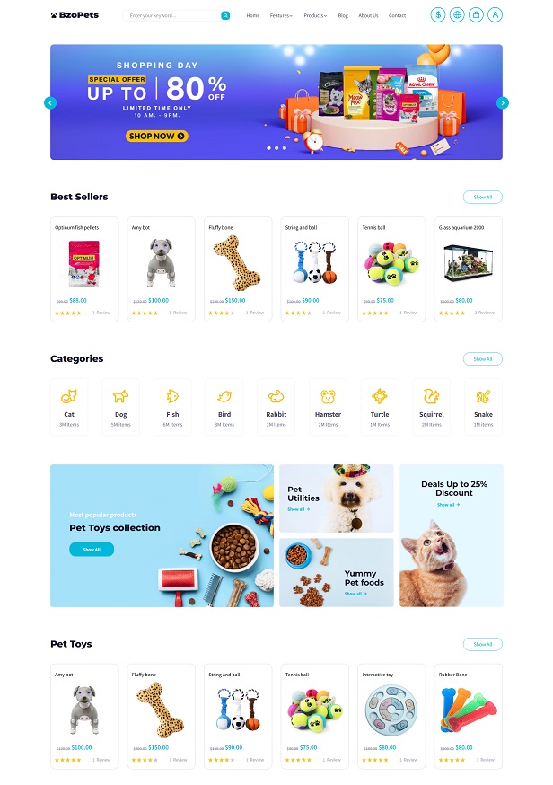 Best Magento Theme for Pets Stores and Animals Shops