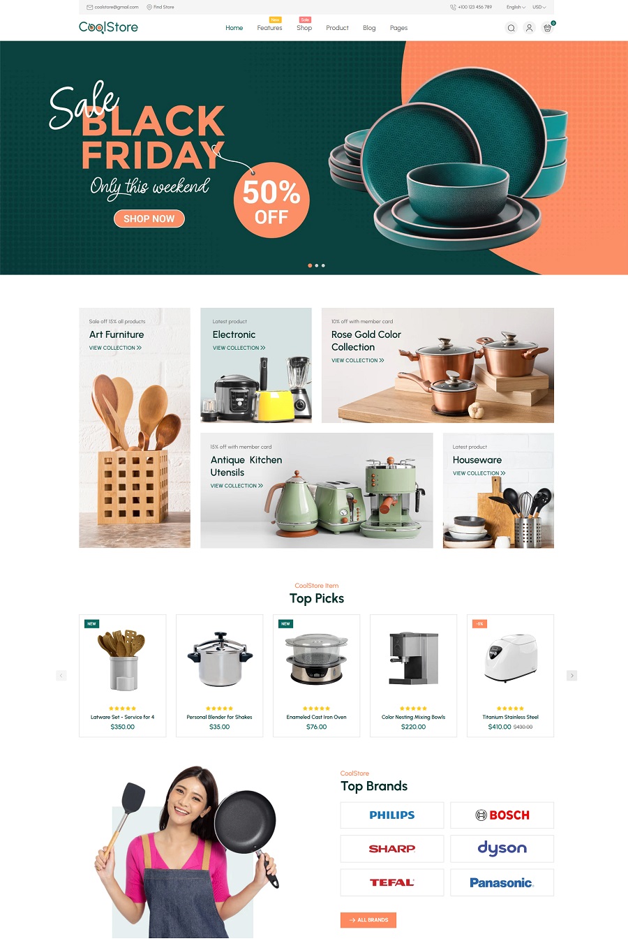 CoolStore - Kitchen Furniture Store Shopify Theme