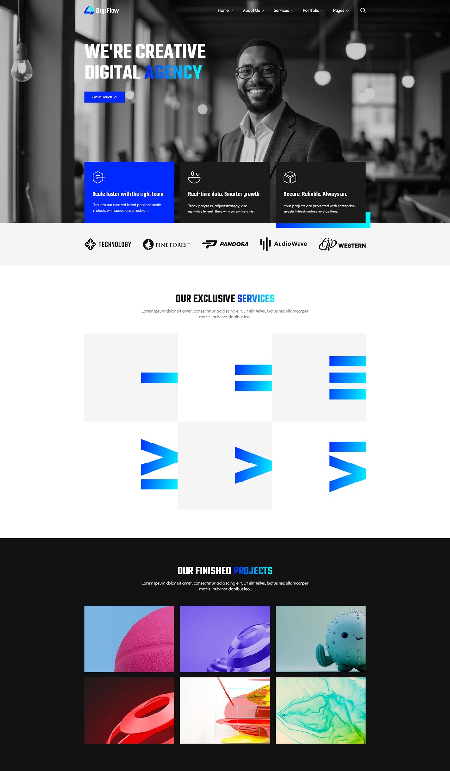 Digital Agency WordPress Template for Professionals