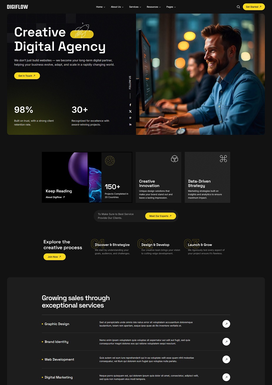  Best Digital & Creative Agency WordPress Theme