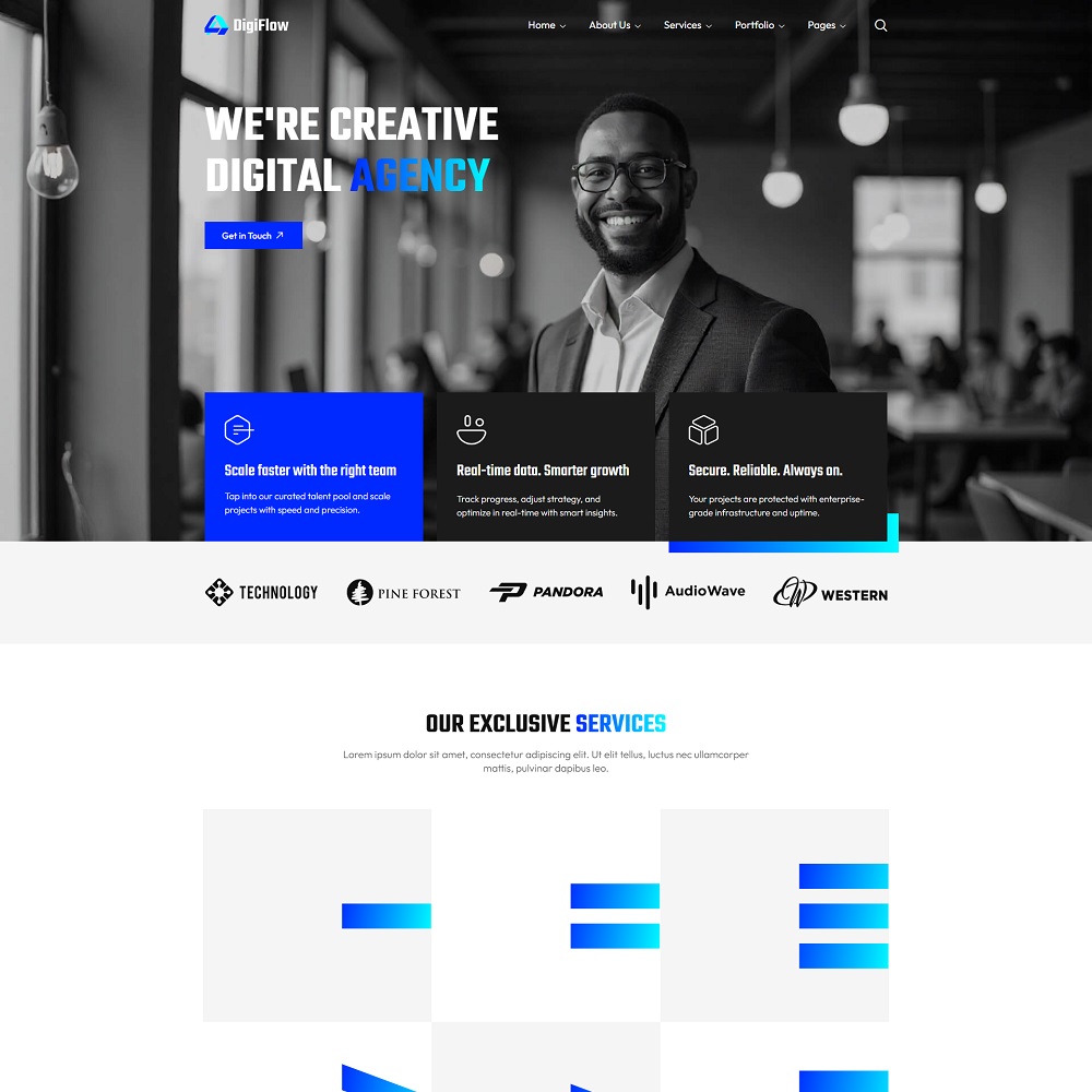 Digital Agency WordPress Template for Professionals