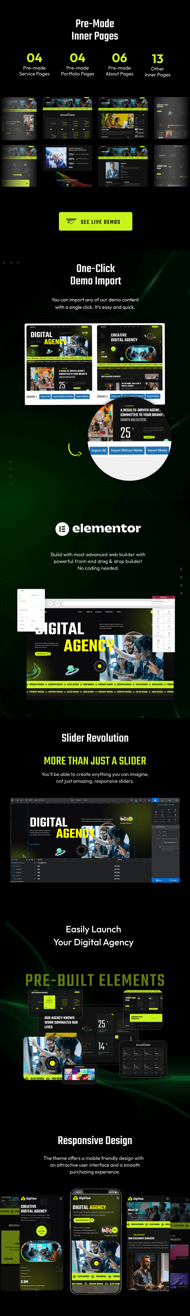 DigiFlow - Digital Agency WordPress Theme