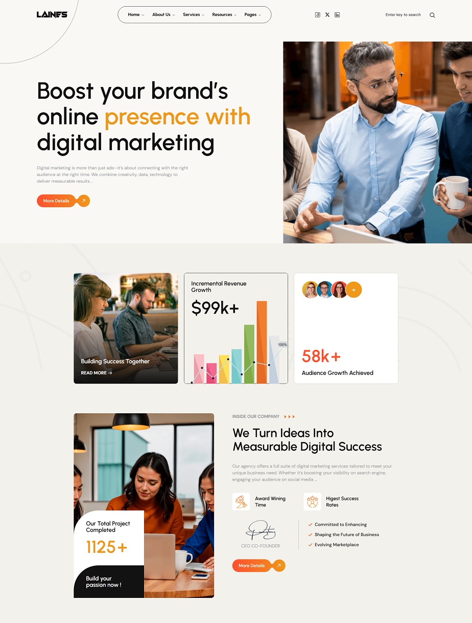 Creative Digital Agency WordPress Theme