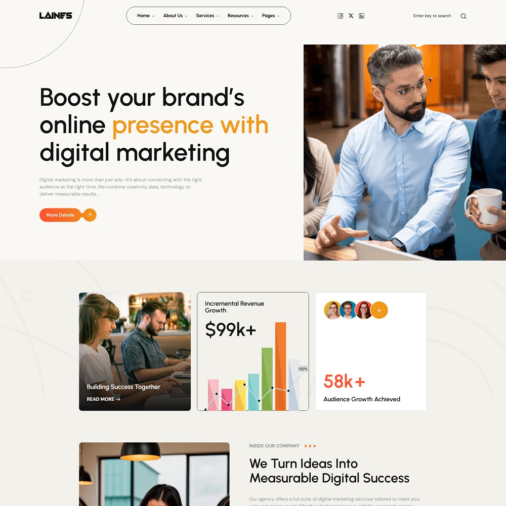 Creative Digital Agency WordPress Theme