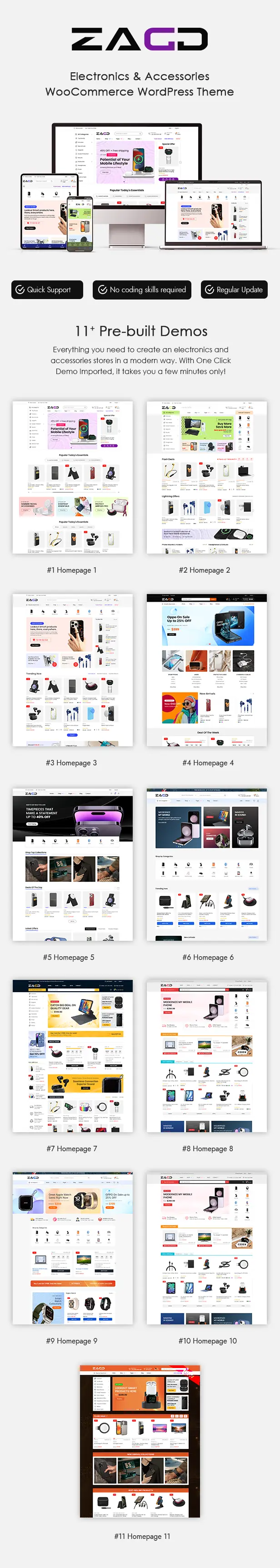 Zagg - Electronics & Accessories WooCommerce WordPress Theme