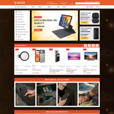 Responsive Electronic Supermarket WordPress Theme