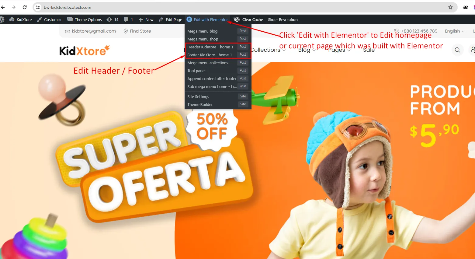 edit with elementor 1