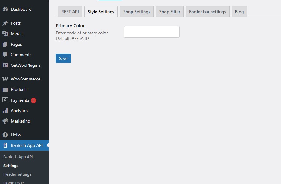 6 style settings
