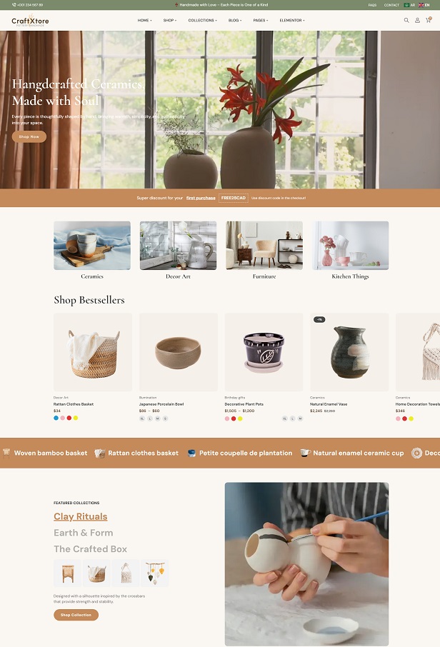 Ceramics WooCommerce Theme Responsive